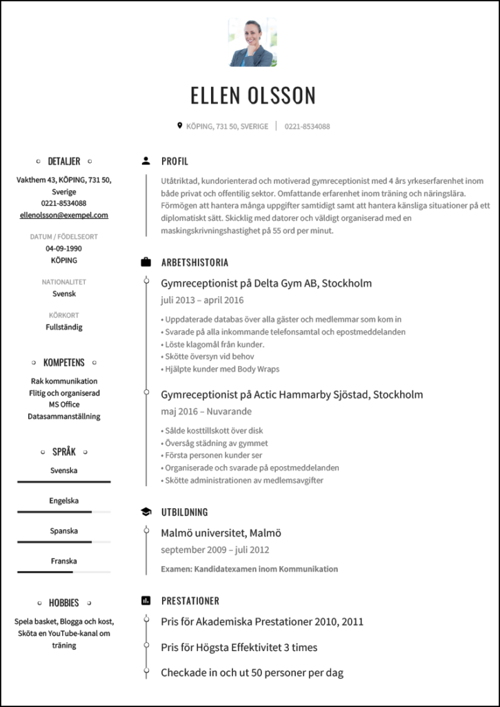 CV-Gymreceptionist-1 Klassik